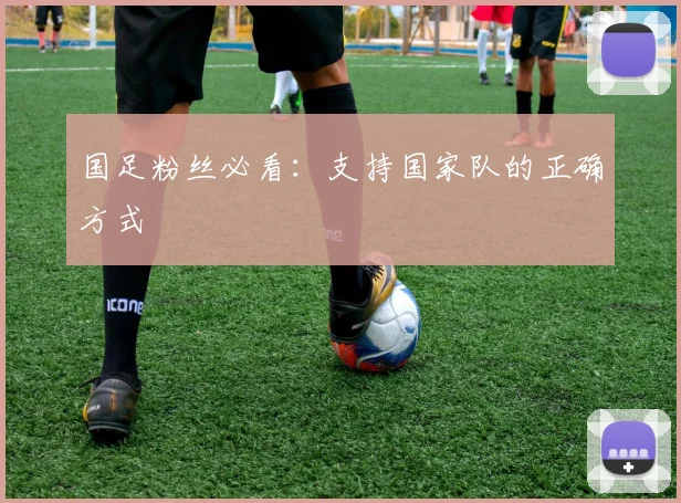 国足粉丝必看：支持国家队的正确方式